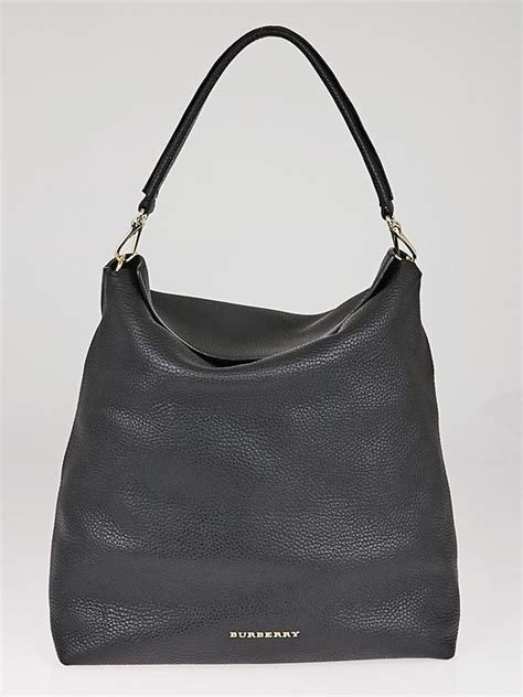 burberry cale hobo grainy leather medium|BURBERRY London Grainy Calfskin Medium Cale Hobo Black .